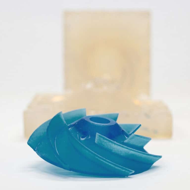 Silicone mould and PU part